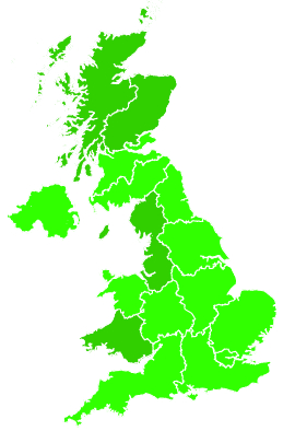 Click on a region for air pollution levels for 05/10/2020