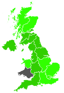 Click on a region for air pollution levels for 05/11/1991