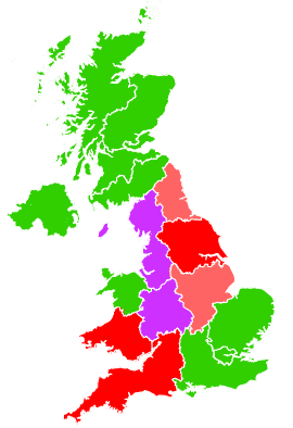 Click on a region for air pollution levels for 05/11/2014