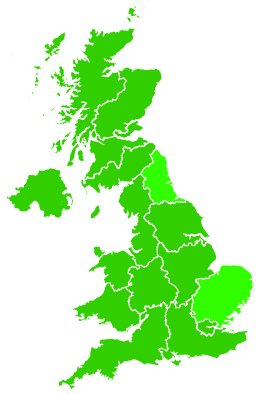 Click on a region for air pollution levels for 05/12/2019