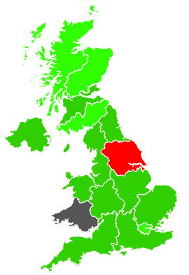 Click on a region for air pollution levels for 06/01/1992