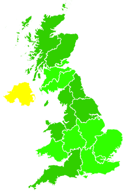 Click on a region for air pollution levels for 06/01/1993