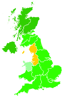 Click on a region for air pollution levels for 06/01/2021