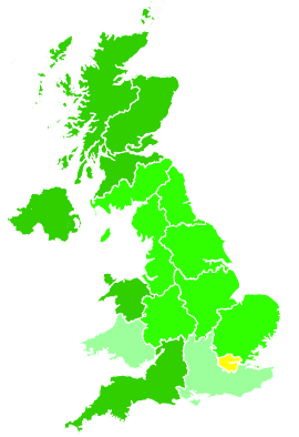 Click on a region for air pollution levels for 06/02/1993