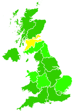 Click on a region for air pollution levels for 06/02/2010