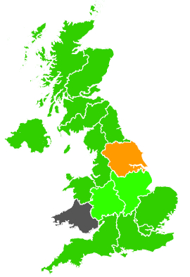 Click on a region for air pollution levels for 06/03/1992