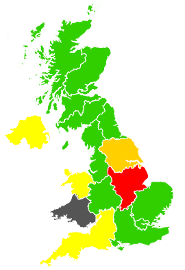 Click on a region for air pollution levels for 06/04/1990