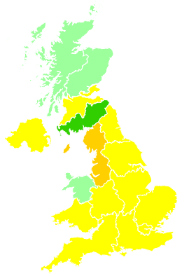Click on a region for air pollution levels for 06/04/2002