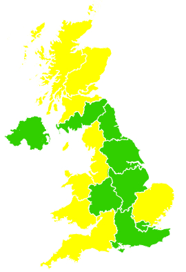 Click on a region for air pollution levels for 06/04/2005