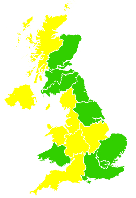 Click on a region for air pollution levels for 06/04/2007
