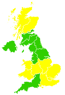 Click on a region for air pollution levels for 06/04/2009