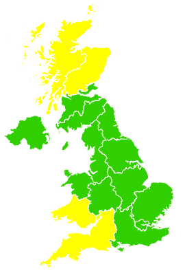 Click on a region for air pollution levels for 06/04/2020