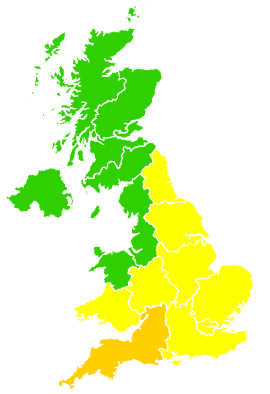 Click on a region for air pollution levels for 06/04/2024