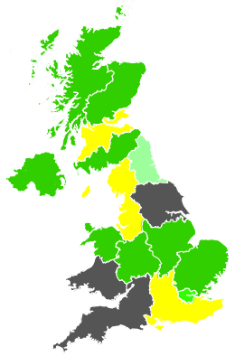 Click on a region for air pollution levels for 06/05/1987