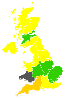 Click on a region for air pollution levels for 06/05/1989