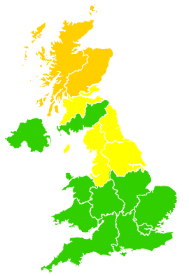 Click on a region for air pollution levels for 06/05/2006