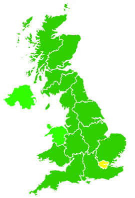 Click on a region for air pollution levels for 06/07/2010