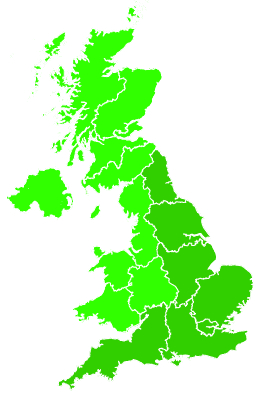 Click on a region for air pollution levels for 06/07/2019