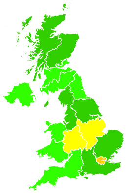 Click on a region for air pollution levels for 06/07/2026
