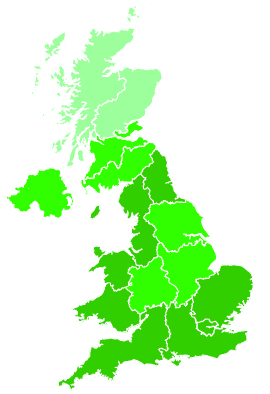 Click on a region for air pollution levels for 06/08/2001