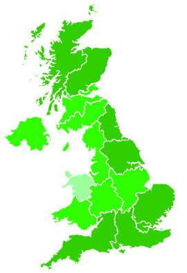 Click on a region for air pollution levels for 06/08/2019