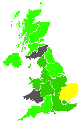 Click on a region for air pollution levels for 06/09/1988