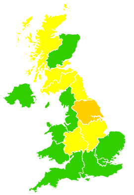 Click on a region for air pollution levels for 06/09/2010