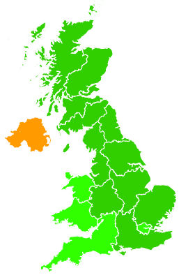 Click on a region for air pollution levels for 06/10/1992