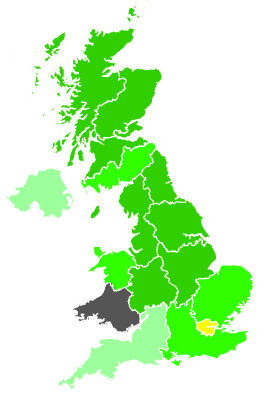 Click on a region for air pollution levels for 06/11/1988