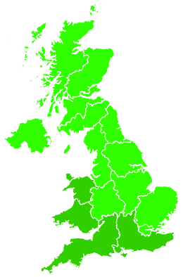 Click on a region for air pollution levels for 06/11/2023