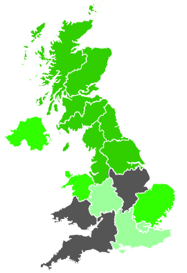 Click on a region for air pollution levels for 06/12/1987