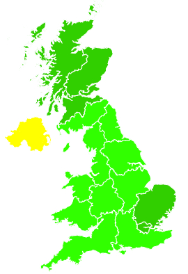 Click on a region for air pollution levels for 06/12/2008