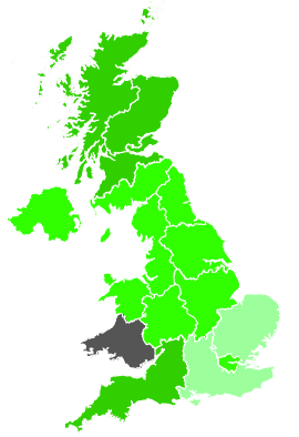 Click on a region for air pollution levels for 07/01/1989