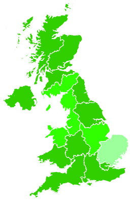 Click on a region for air pollution levels for 07/01/1995