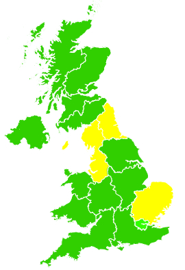 Click on a region for air pollution levels for 07/01/2010