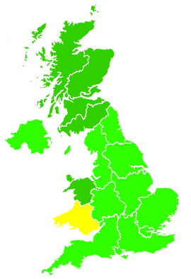 Click on a region for air pollution levels for 07/01/2017