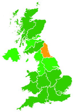Click on a region for air pollution levels for 07/02/2026