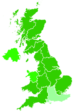 Click on a region for air pollution levels for 07/03/1993