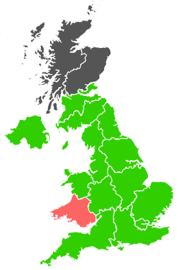 Click on a region for air pollution levels for 07/03/1998