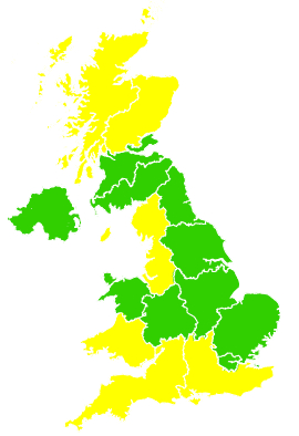 Click on a region for air pollution levels for 07/03/2008
