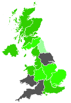 Click on a region for air pollution levels for 07/04/1987