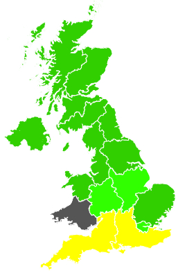 Click on a region for air pollution levels for 07/04/1989