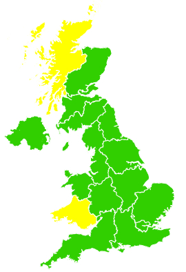 Click on a region for air pollution levels for 07/04/2018