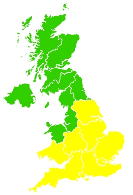 Click on a region for air pollution levels for 07/04/2024