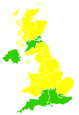 Click on a region for air pollution levels for 07/05/2009
