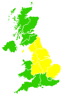 Click on a region for air pollution levels for 07/05/2010