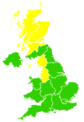 Click on a region for air pollution levels for 07/06/2002