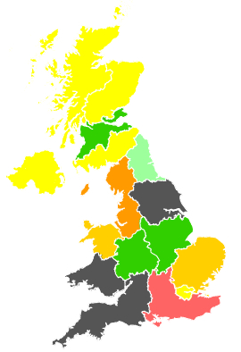 Click on a region for air pollution levels for 07/07/1989