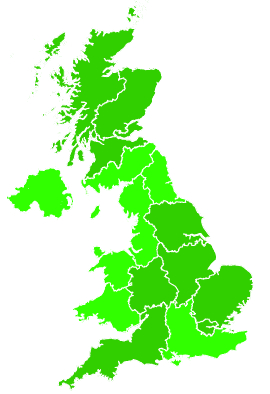 Click on a region for air pollution levels for 07/07/1995