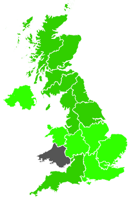 Click on a region for air pollution levels for 07/08/1991